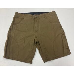 Men Kuhl Ramblr cotton nylon outdoor hiking chino shorts, 38